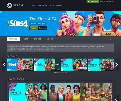 sims 4 steam cena